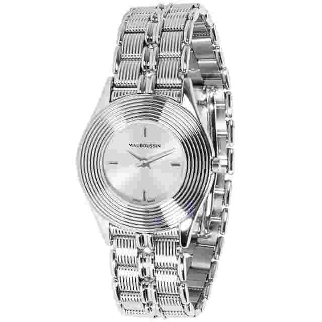 Pre-owned Mauboussin None Quartz Silver Dial Ladies Watch R.62682