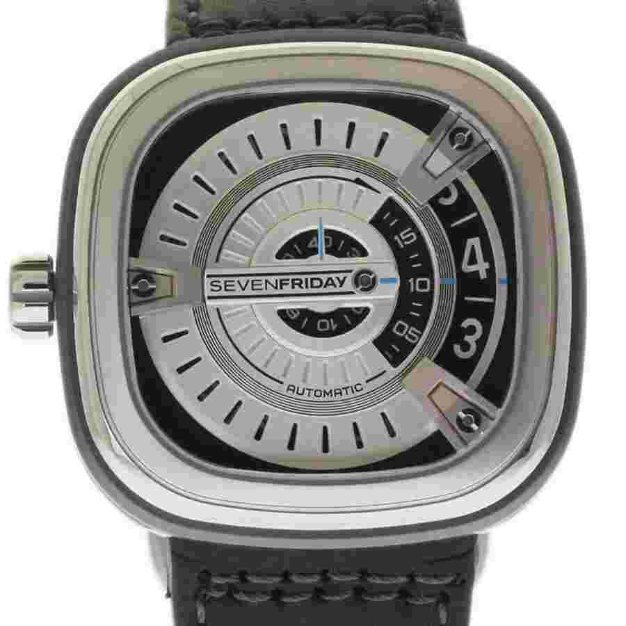 Pre-owned Sevenfriday M Series Lefty Automatic Silver Dial Men's Watch M1/01