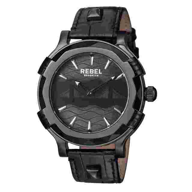 Rebel Brooklyn Bridge Black Dial Men's Watch RB102-6071