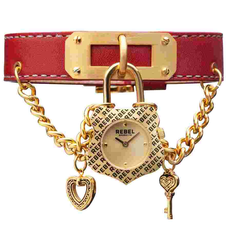 Rebel Seagate Gold Dial Ladies Watch RB114-9051