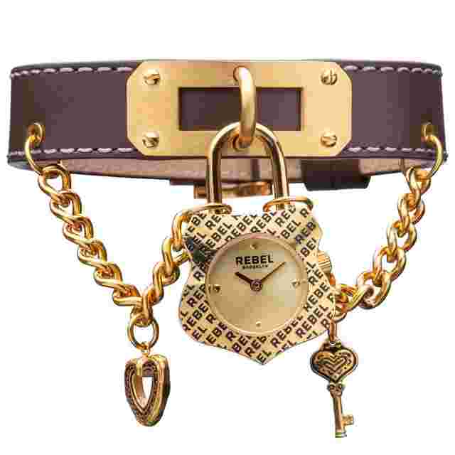 Rebel Seagate Gold Dial Ladies Watch RB114-9191