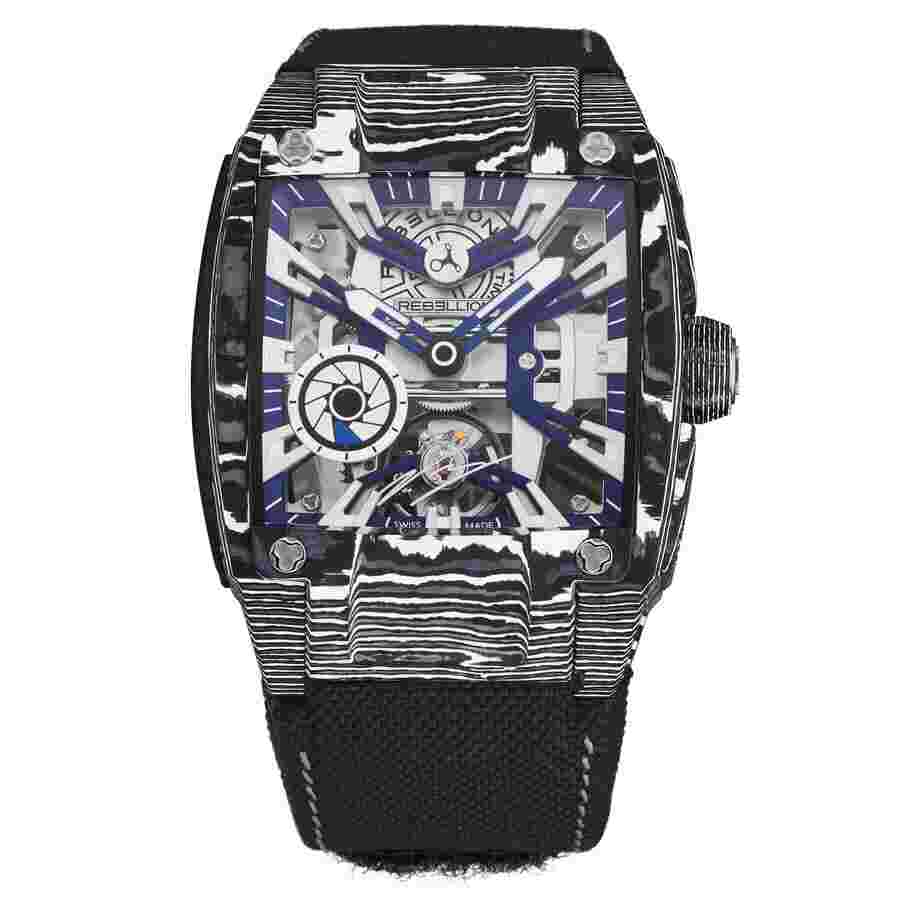 Rebellion Re-Volt Hand Wind Blue Dial Men's Watch RB.REV.3H.CA.VBO