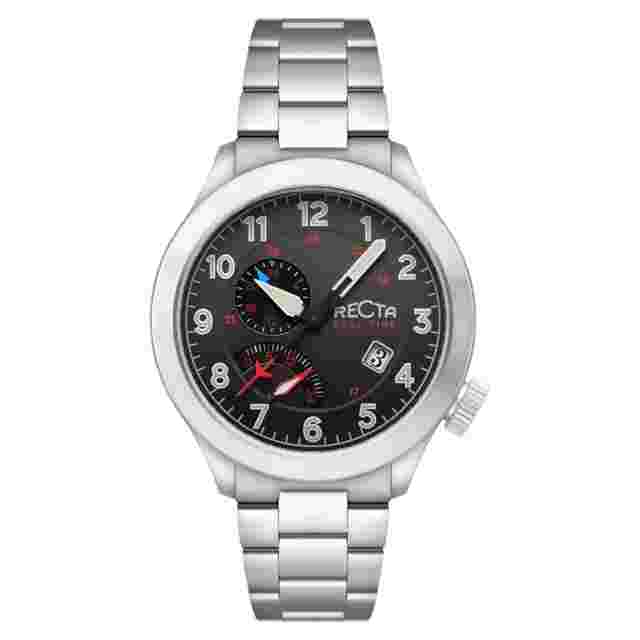 Recta Altitude GMT Quartz Black Dial Men's Watch RT-3007-55