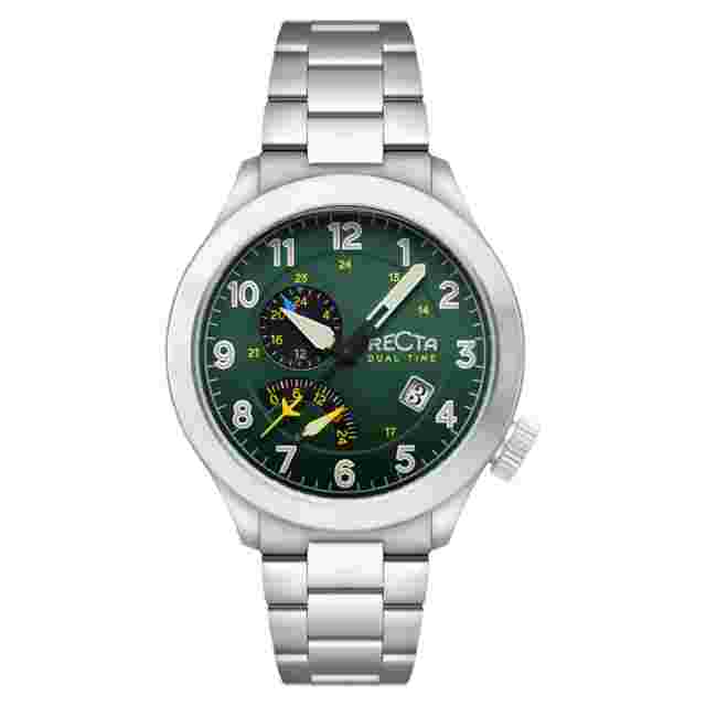 Recta Altitude GMT Quartz Green Dial Men's Watch RT-3007-77