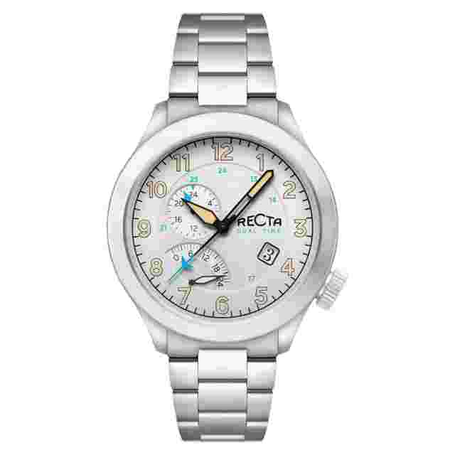 Recta Altitude GMT Quartz White Dial Men's Watch RT-3007-88