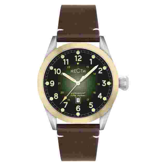 Recta Cavalier Quartz Green Dial Men's Watch RT-3005-07