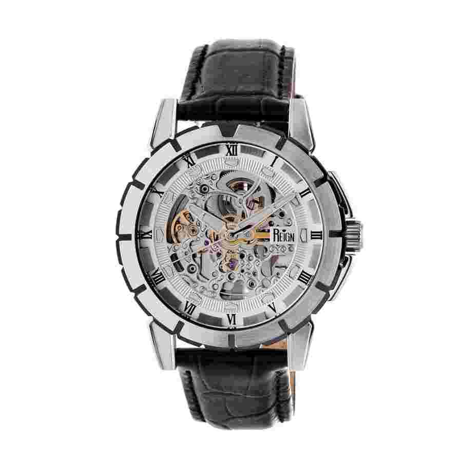 Reign Philippe Automatic Silver Skeleton Dial Men's Watch RN4603