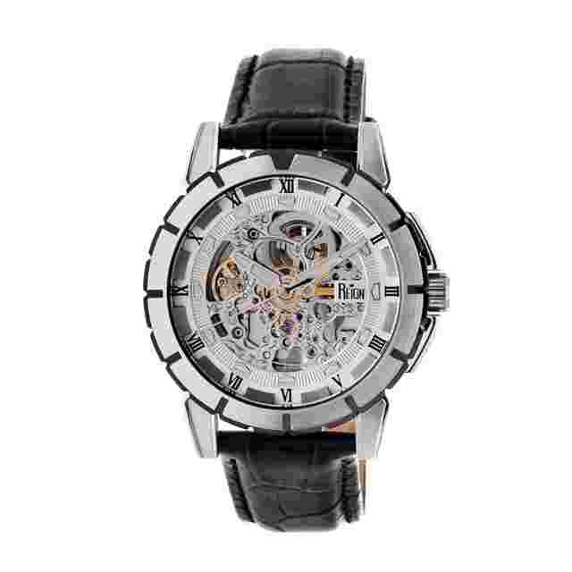Reign Philippe Automatic Silver Skeleton Dial Men's Watch RN4603
