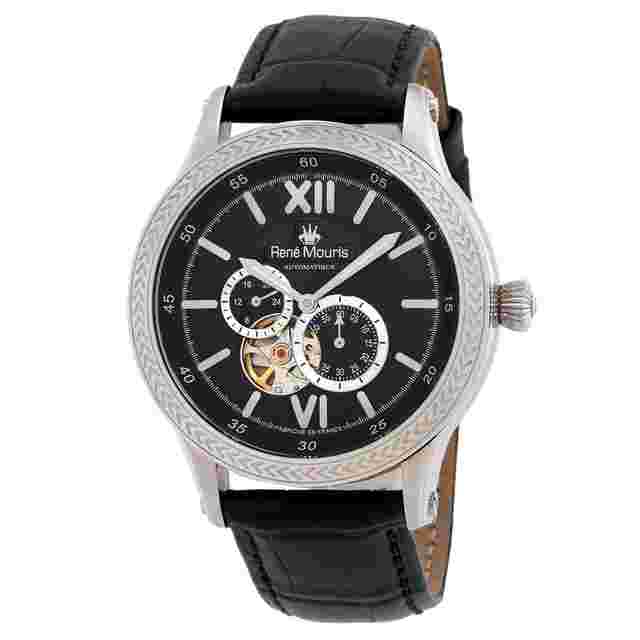 Rene Mouris Corona Automatic Black Dial Men's Watch 70105RM2