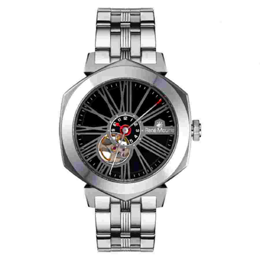 Rene Mouris Mythique GMT Black Dial Men's Watch 70108RM2