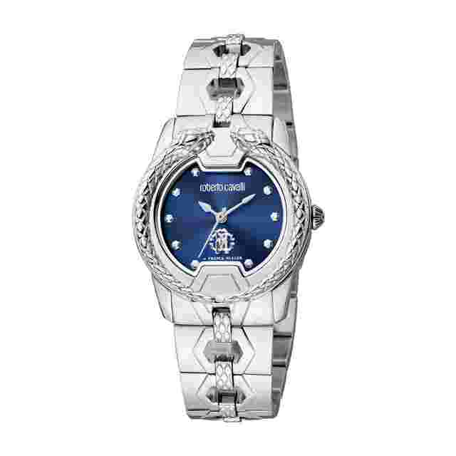 Roberto Cavalli Fashion Watch Quartz Blue Dial Ladies Watch RV1L168M0011