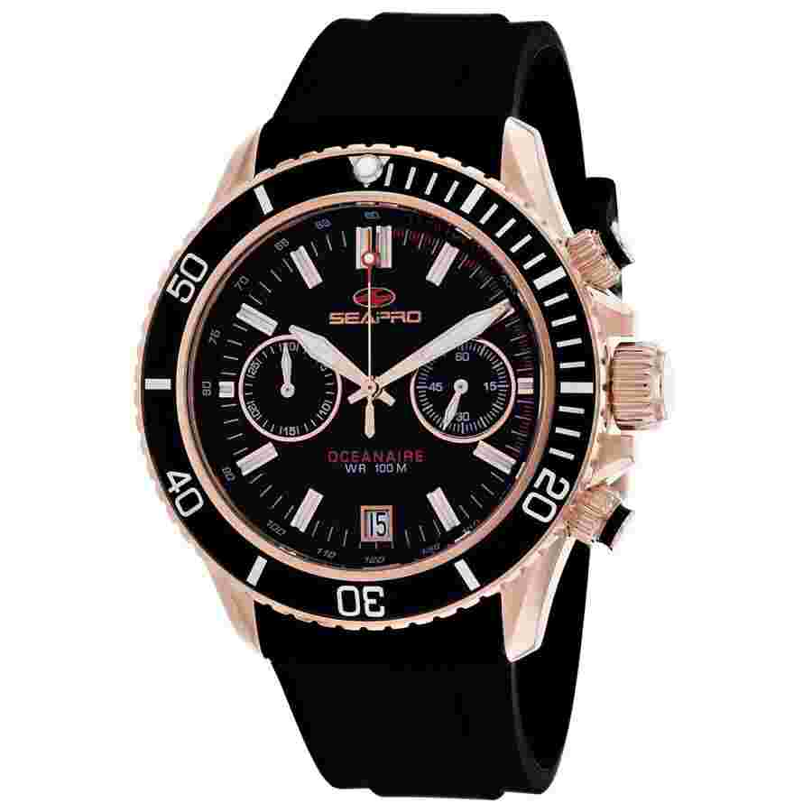 Seapro Thrash Chronograph Quartz Black Dial Men's Watch SP0333