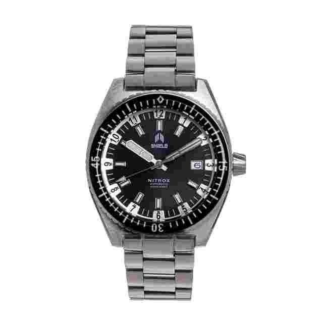 Shield Nitrox Automatic Black Dial Men's Watch SLDSH114-1