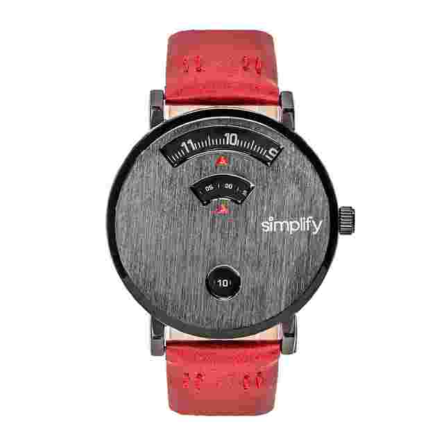 Simplify The 7000 Black Dial Unisex Watch SIM7003