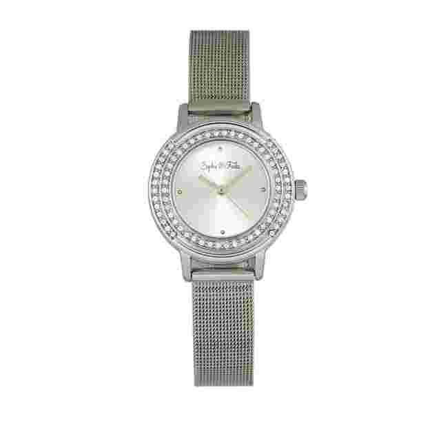 Sophie And Freda Cambridge Crystal Silver Dial Ladies Watch SF4101