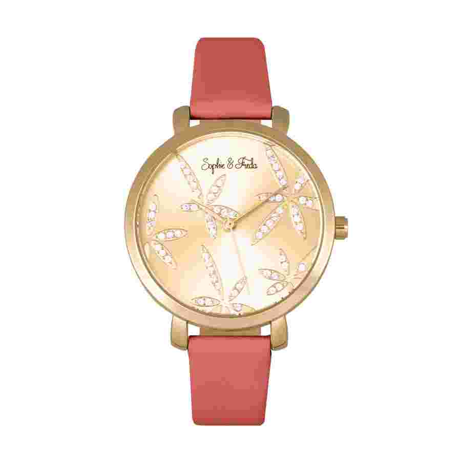 Sophie And Freda Key West Gold Dial Ladies Watch SF4304