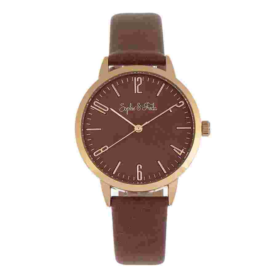 Sophie And Freda Vancouver Quartz Brown Dial Ladies Watch SF4906
