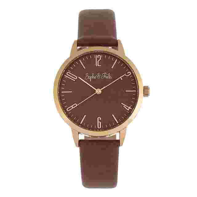 Sophie And Freda Vancouver Quartz Brown Dial Ladies Watch SF4906