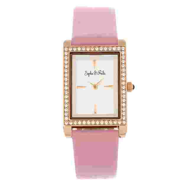 Sophie And Freda Wilmington Quartz Crystal Silver Dial Ladies Watch SF5606