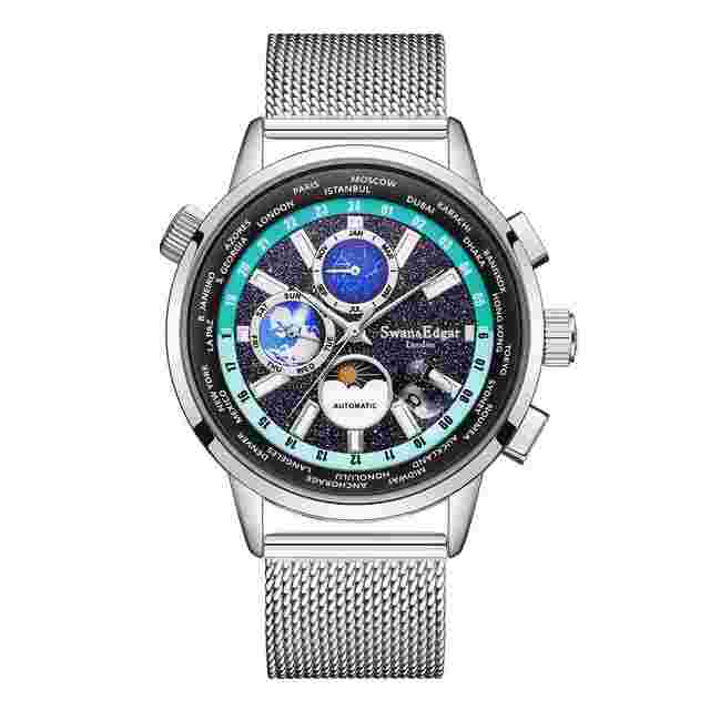 Swan & Edgar Welkin Black Dial Men's Watch SE1944