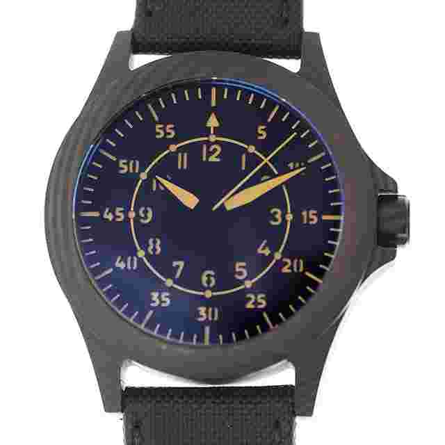 Ventura Black Kite Automatic Blue Dial Watch VENTUS-CF1-TB