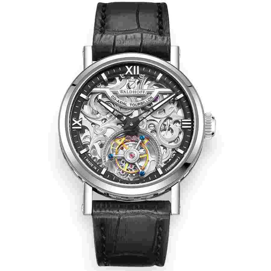 Waldhoff Metropolis Tourbillon Hand Wind Silver Dial Men's Watch Metropolis Diamond Silver
