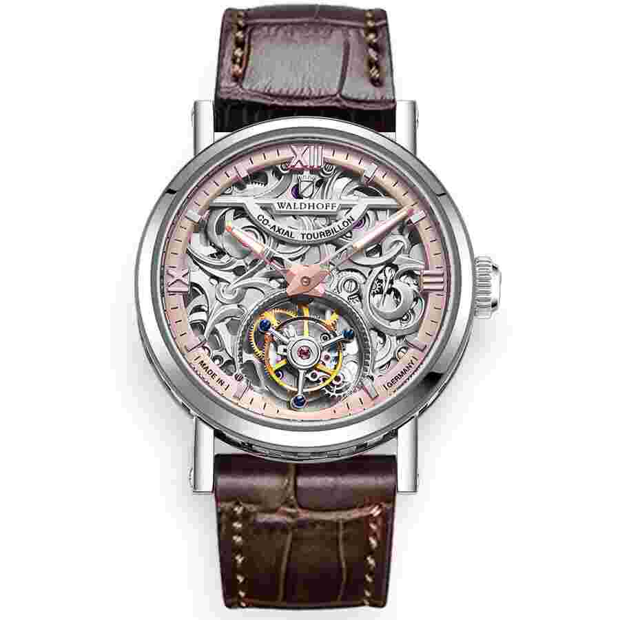 Waldhoff Metropolis Tourbillon Hand Wind Silver Dial Men's Watch Waldhoff Metropolis Red Gold