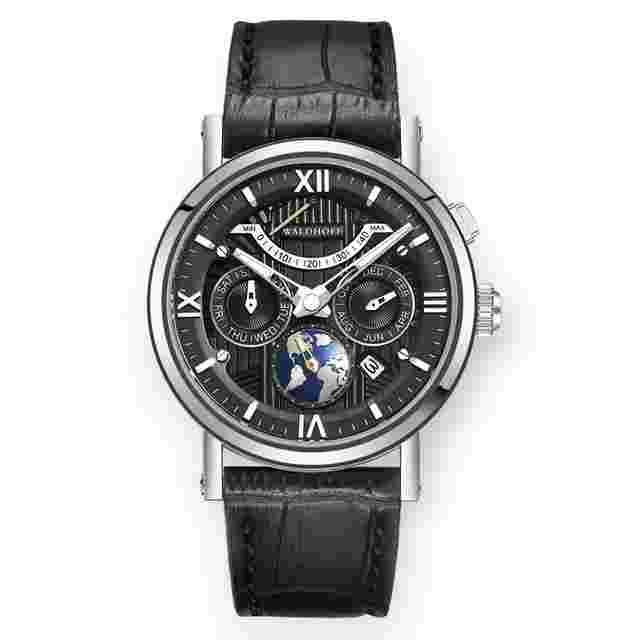 Waldhoff Multimatic II Automatic Black Dial Men's Watch Waldhoff Multimatic II Obsidian Black