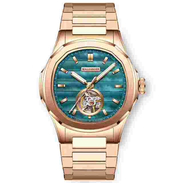 Waldhoff Navigator Automatic Blue Mother of Pearl Dial Men's Watch MW-22-FM