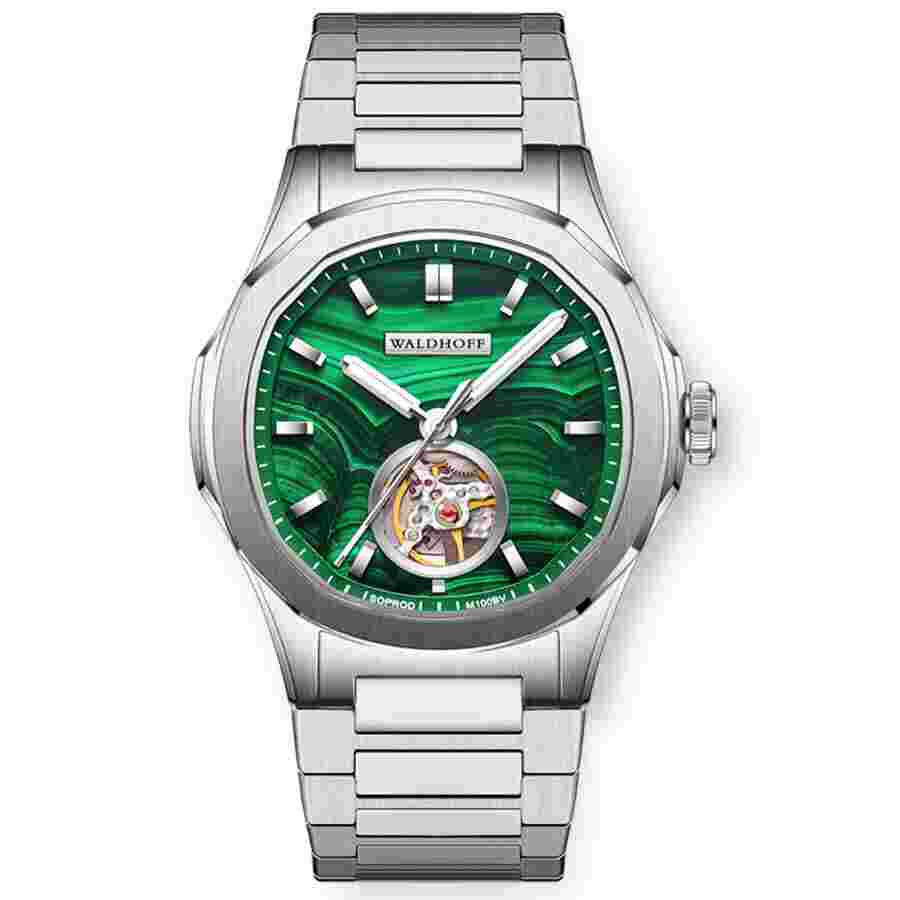 Waldhoff Navigator Automatic Green Malachite Dial Men's Watch MW-22-MA