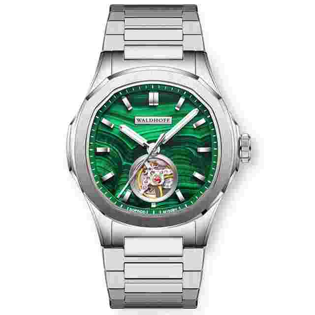 Waldhoff Navigator Automatic Green Malachite Dial Men's Watch MW-22-MA