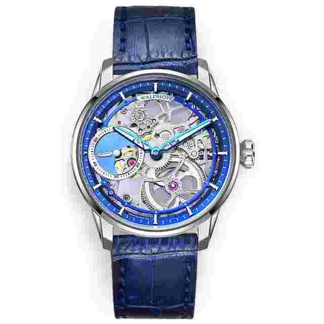 Waldhoff Paragon Pearl Royal Blue Hand Wind Blue Dial Men's Watch MW-12 CM