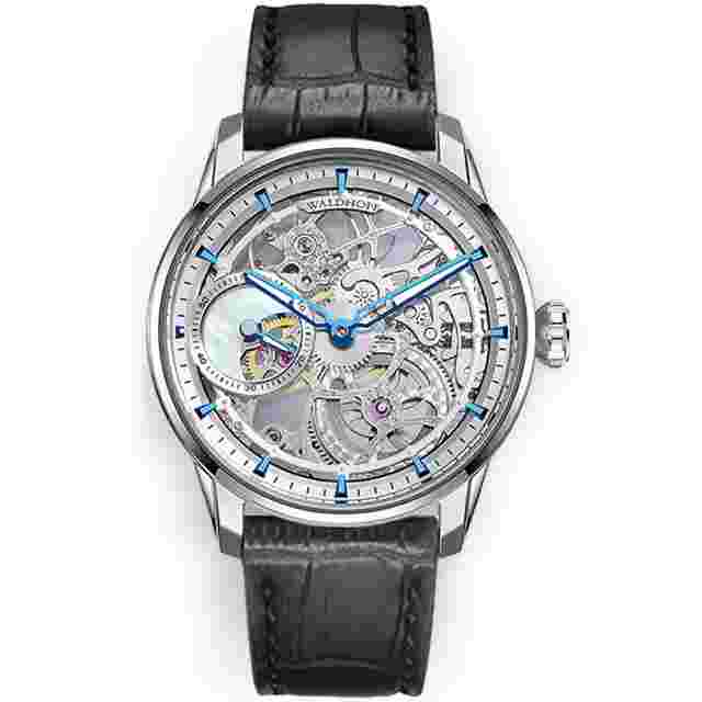 Waldhoff Paragon Pearl Silver Hand Wind Silver Dial Men's Watch MW-12 AM