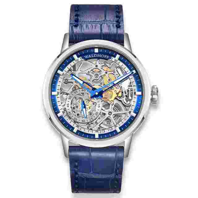 Waldhoff Pineer Automatic Blue Dial Men's Watch Waldhoff Pioneer Royal Blue