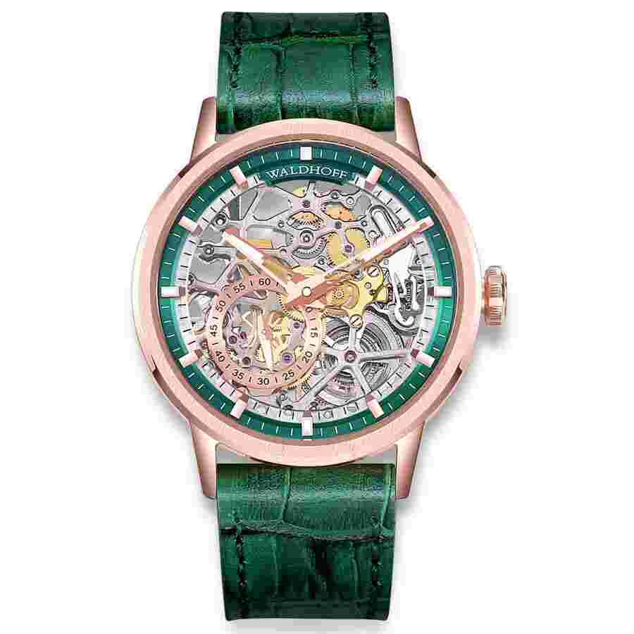 Waldhoff Pioneer Automatic Green Dial Men's Watch Waldhoff Pioneer Emerald