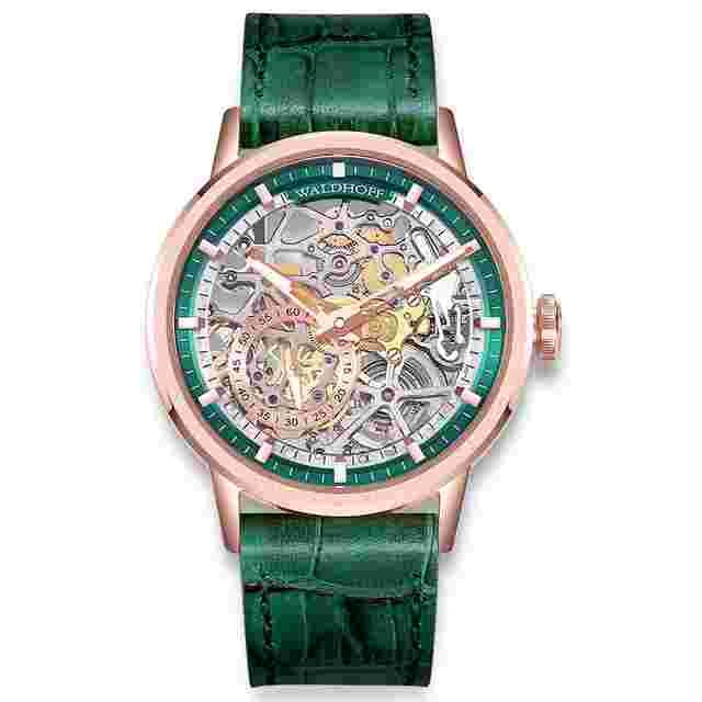 Waldhoff Pioneer Automatic Green Dial Men's Watch Waldhoff Pioneer Emerald