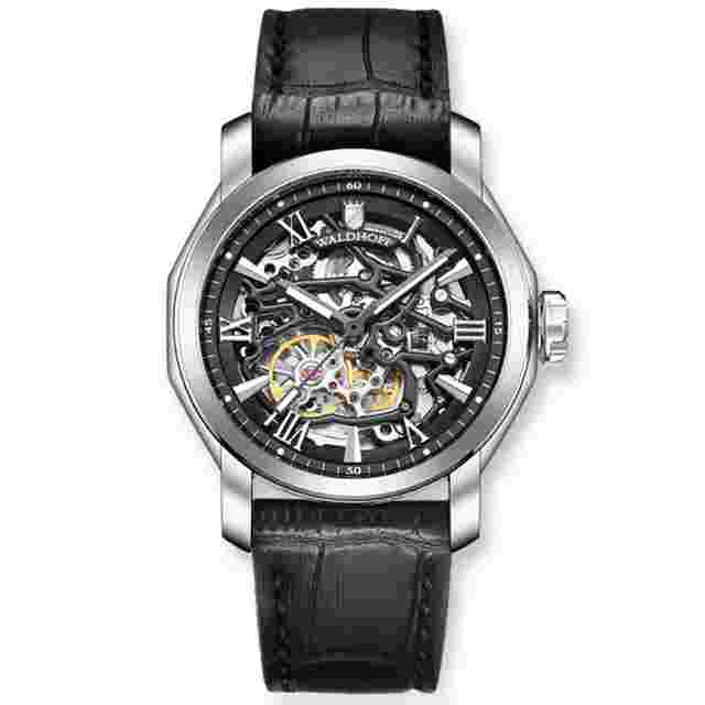 Waldhoff Republic II Black Dial Men's Watch Republic II Obsidian Black