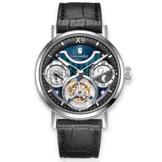 Waldhoff Ultramatic II Tourbillon Hand Wind Black Dial Men's Watch Ultramatic II Black Sand