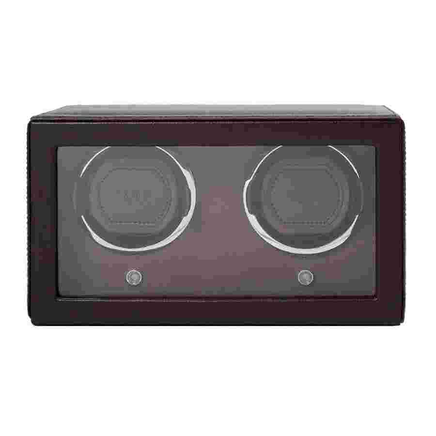 Wolf Cub Double Watch Winder with Cover - Brown 461206