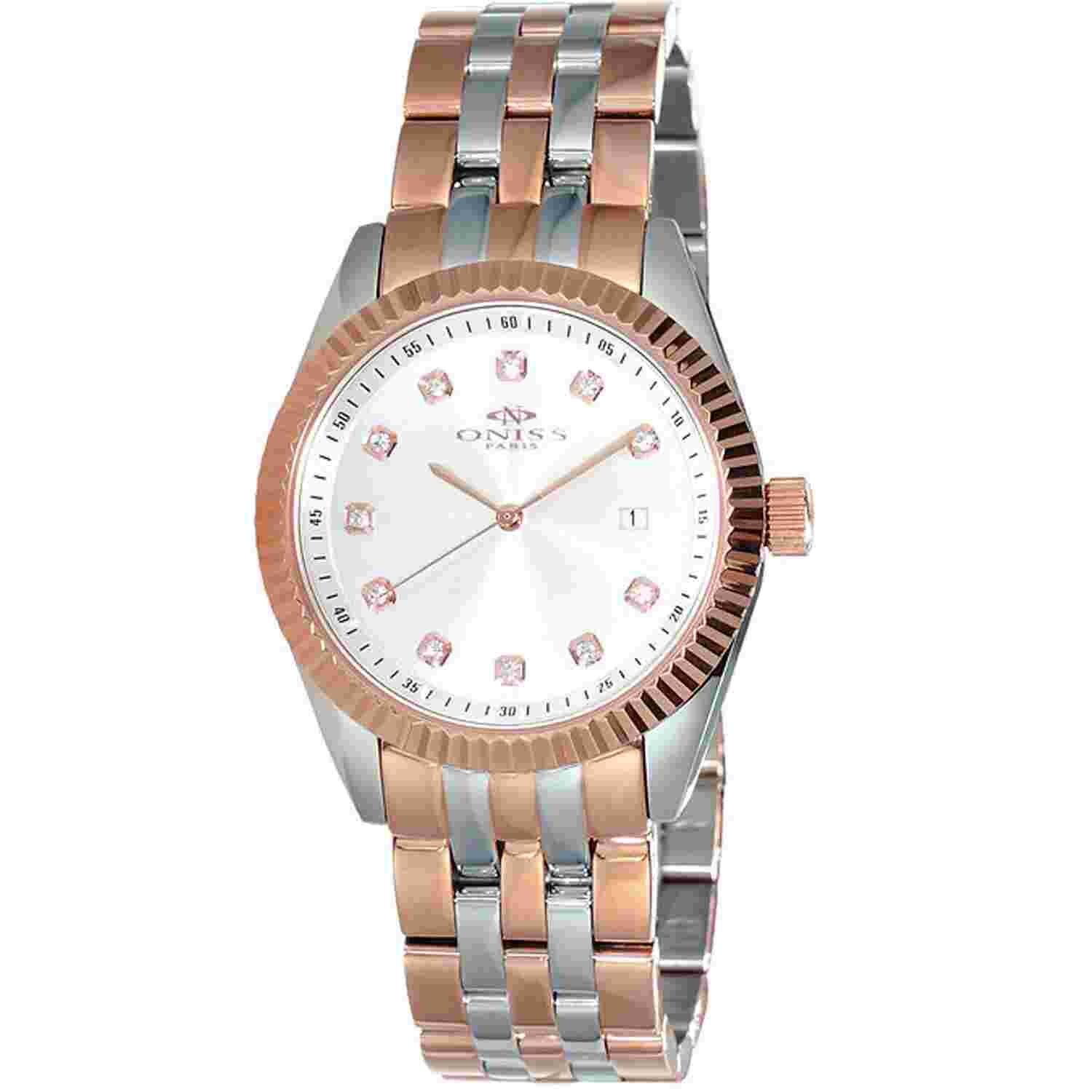 Oniss Women's Royale Silver Dial Watch - ON6669-L2TSV