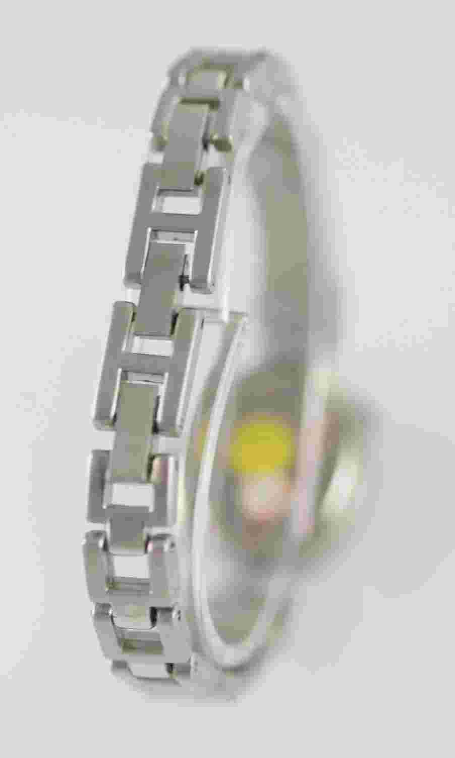 Charles Delon Pink Womens Stainless Steel Silver Easy Read Quartz Battery Watch