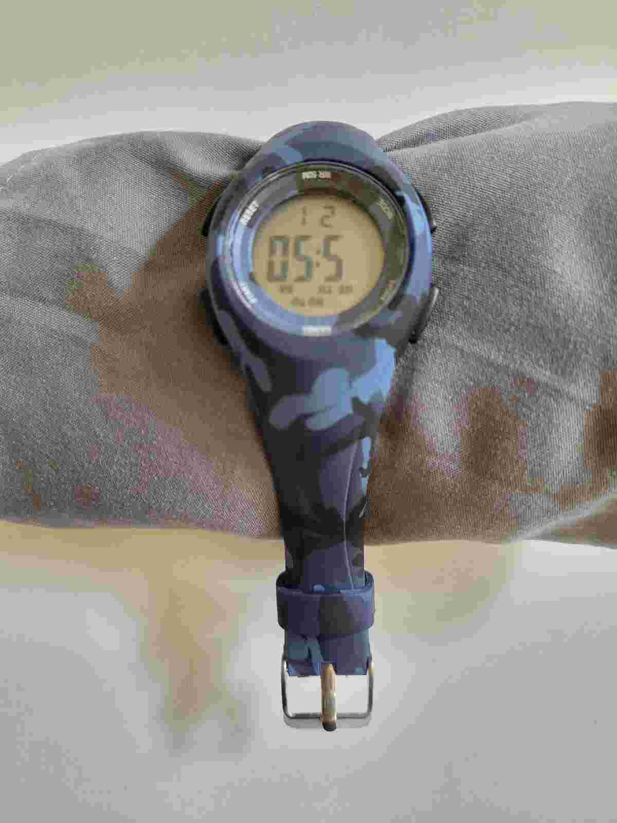Pasnew Kids (4-8 yrs) Digital Watch Old Blue Camo Water Resistant