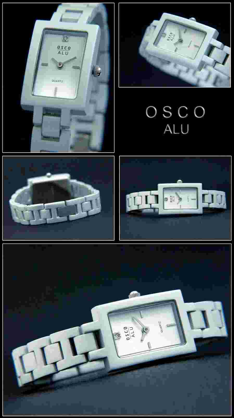 Complete Aluminum OSCO Ladies Watch Very Light Rectangular New 20 * 29 mm