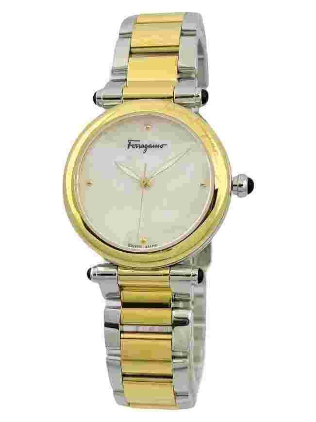 Salvatore Ferragamo Women's FCH060016  'IDILLIO' MERMAID Bi-Colour Casual Watch