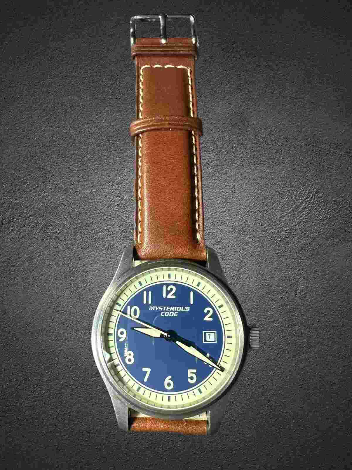 Mysterious Code Men Automatic Watch Titanium Pilot Sport Mechanical Wristwatch