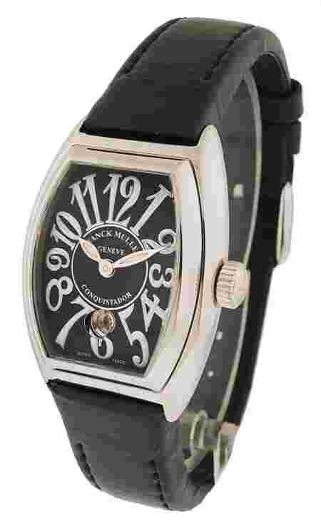 Frank Muller No. 659 Steel Conquistador Lady Watch Stainless Steel 39mm Black