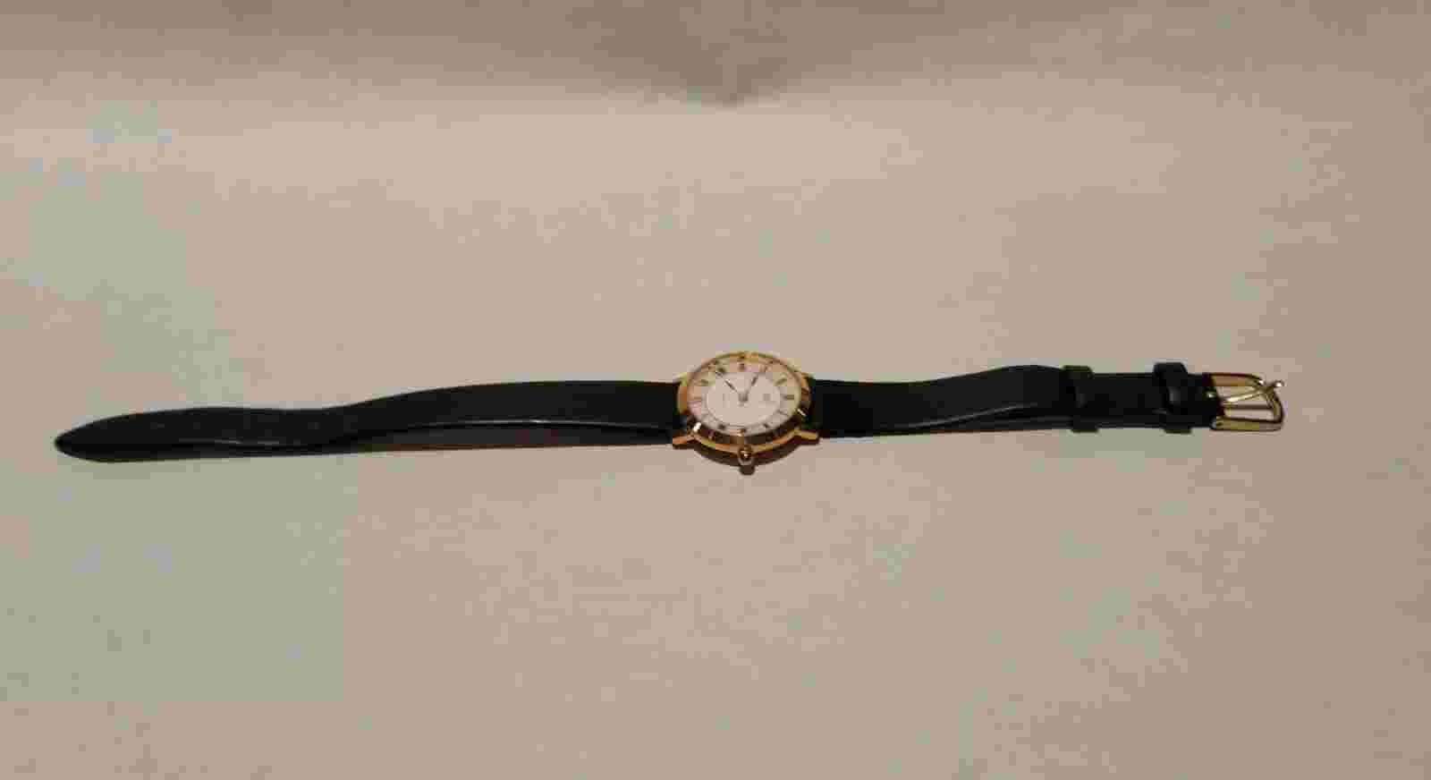 JAZ Paris Wristwatch MOP Dial Quartz Watch France Made S.S. Back - Needs Battery