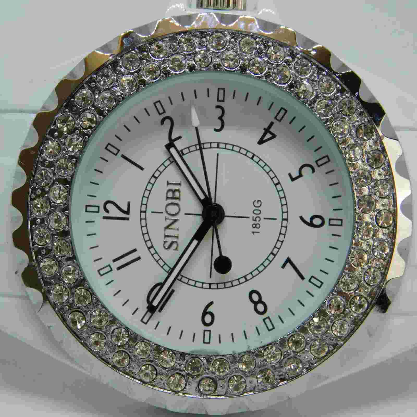 Sinobi 1850G Watch All White Men Stainless Steel CA52