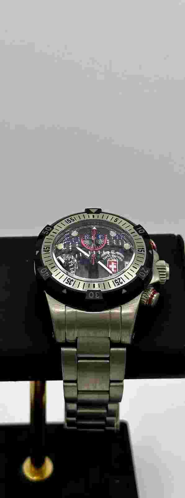 Charmex CX Swiss Military Watch 20,000 Feet Dive Swiss Automatic Chrono Titanium