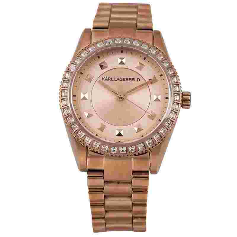 Karl Lagerfeld Ladies Joleigh Rose Gold Watch - KL-2808